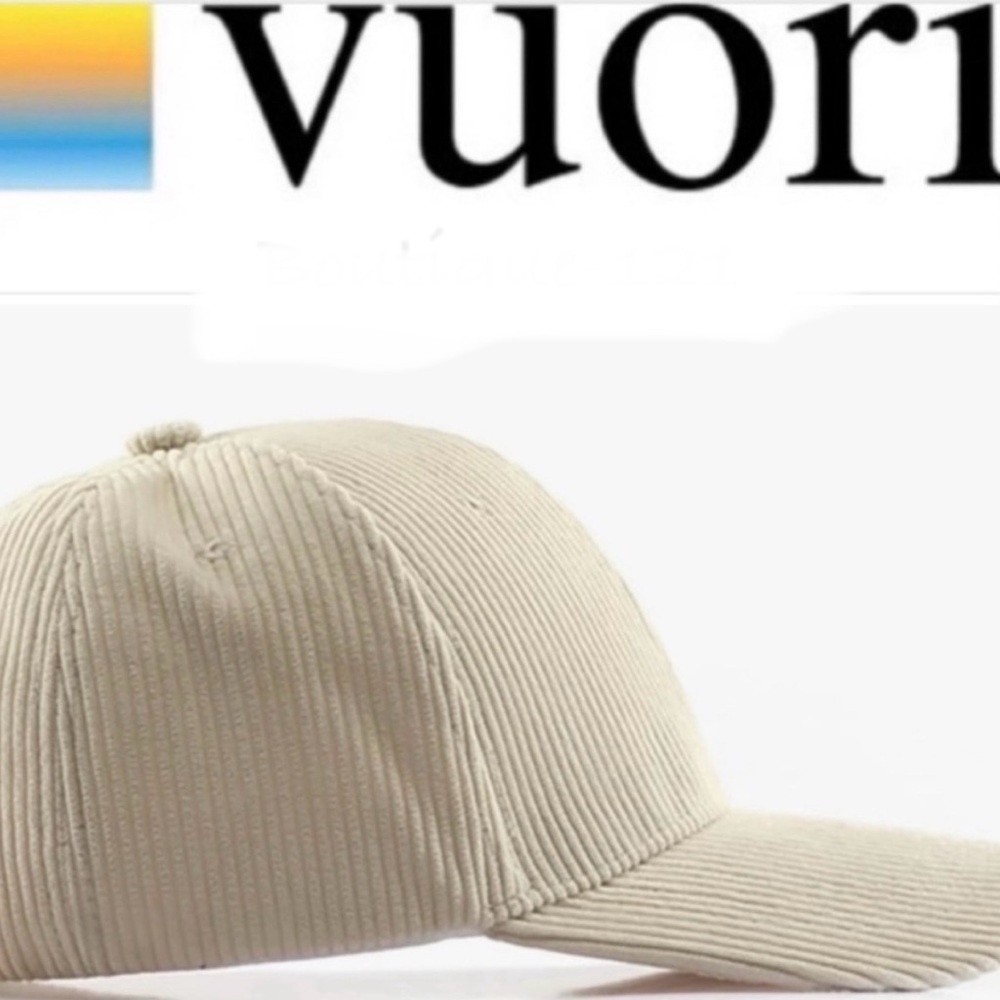 NWT Vuori Bone Performance Cotton Corduroy Hat O/S
